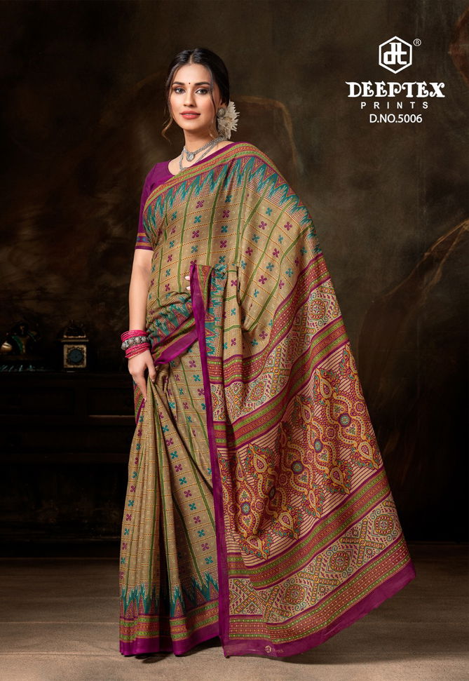 Deeptex Prime Time Vol 5 Regular Wear Wholesale Cotton Sarees Catalog